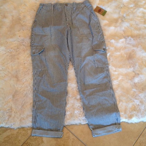 Hot Topic Dickie's Girl    striped pants size XL new - Picture 1 of 3